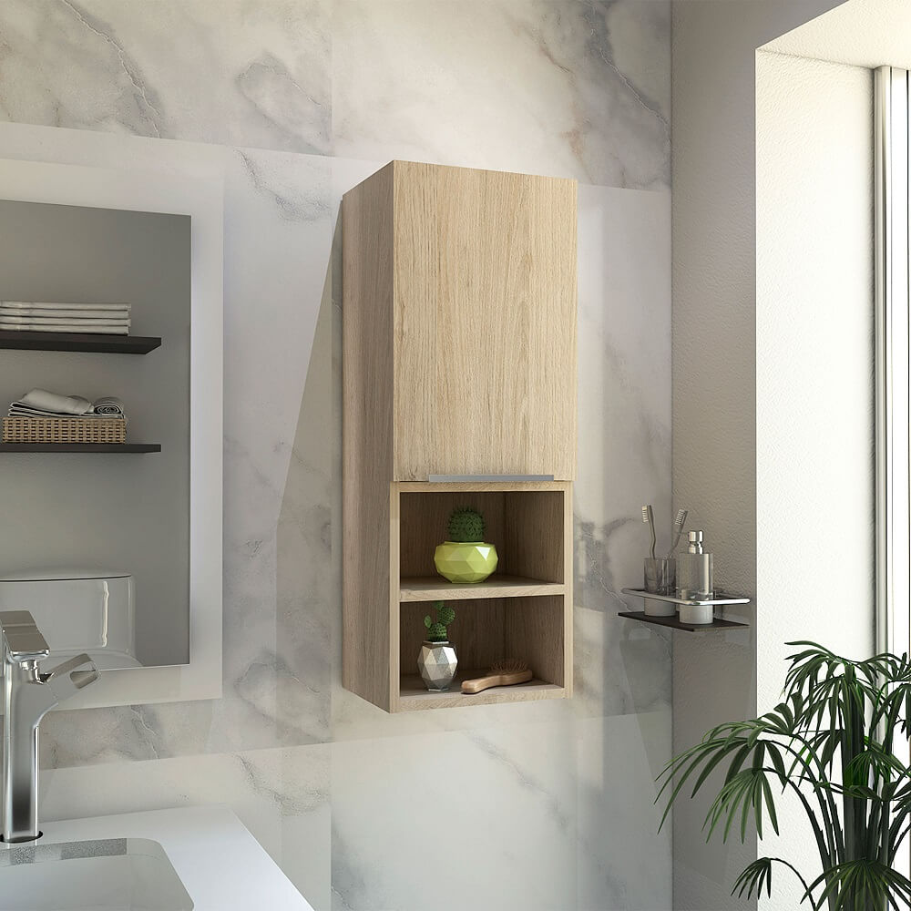 Mueble Auxiliar de Baño Barcelona Wengue – EBANI