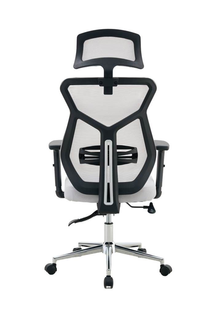 Silla de Escritorio Prime, Gris, ergonómica con altura ajustable – EBANI