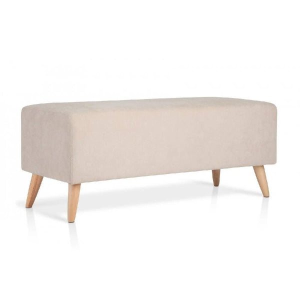 Puff Banco Otomano Liso Beige - VIRTUAL MUEBLES