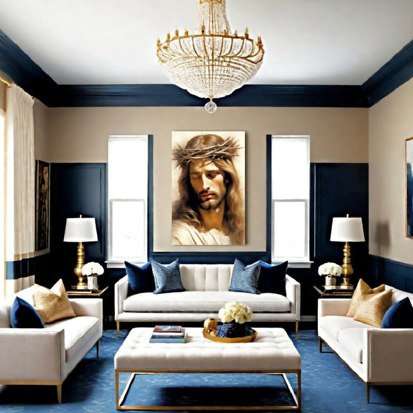 Lienzo Cuadro Decorativo Arte de Jesucristo 93x60cm