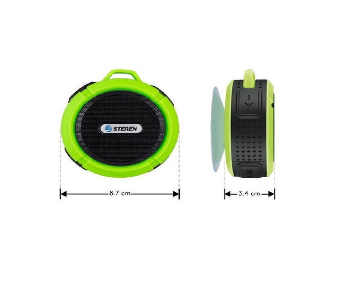 Parlante Speaker Bluetooth Para Baño Regadera Steren Boc864 Verde - VIRTUAL MUEBLES