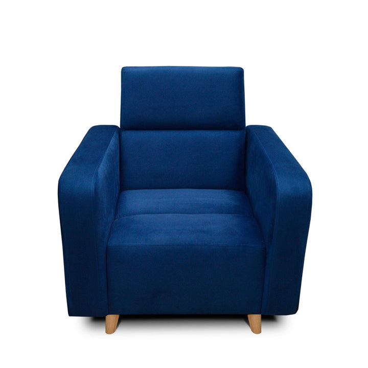 Silla Clic Clac Úngaro tela azul - VIRTUAL MUEBLES