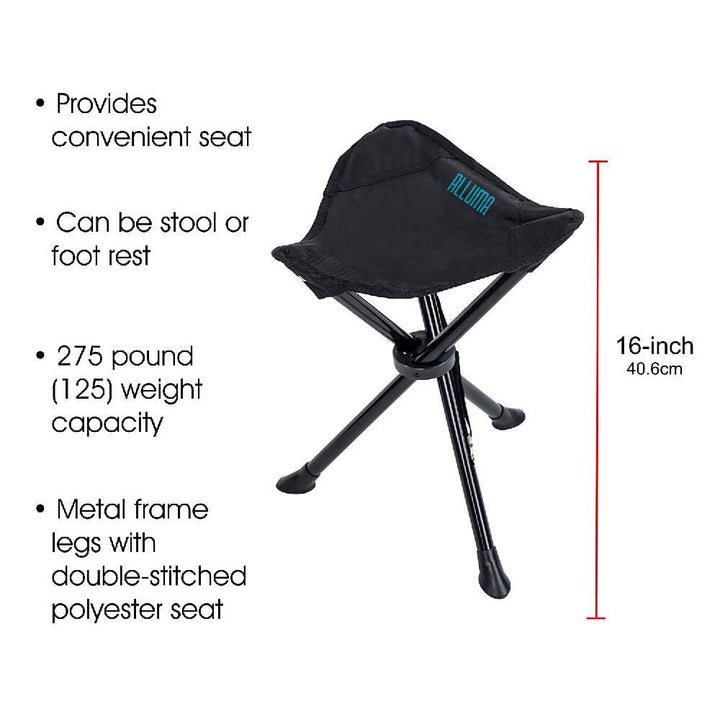 Silla Trípode Camping Plegable Taburete Portátil Alluma - VIRTUAL MUEBLES