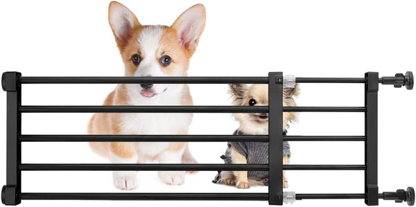 Short Dog Gate - Puerta expandible para perros de 22 a 39.37 pulgadas para...