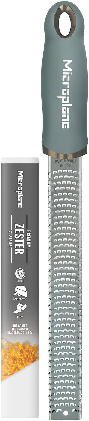 Premium Classic Zester - Verde eucalipto  Herramienta de limón Zester, queso...