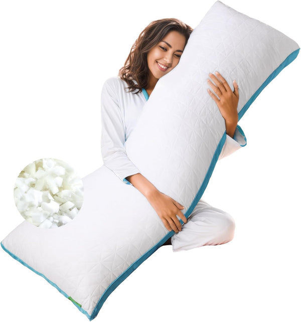 Almohada corporal de espuma viscoelástica  Almohadas de cuerpo completo para...