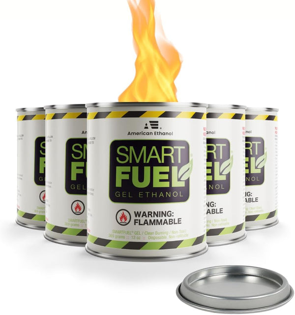 American Ethanol Smart Fuel Gel Etanol - Quema limpia, lata de combustible de...