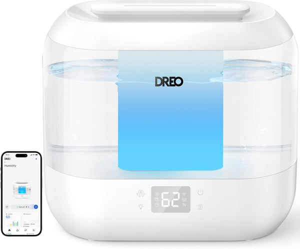 Dreo Humidificador inteligente, humidificadores de niebla fría para dormitorio,...