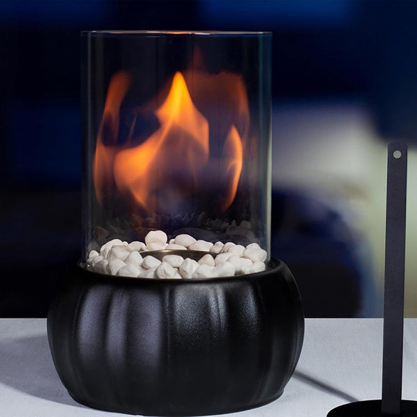 Chimenea portátil de calabaza para interiores y exteriores, mini chimenea de...