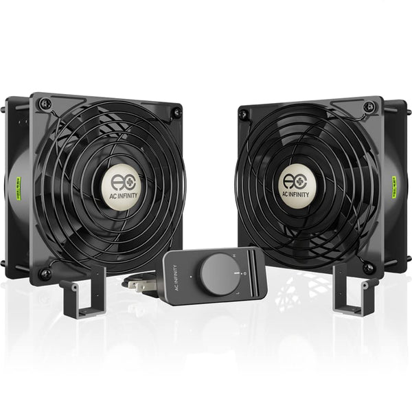 AC Infinity AXIAL S1238D, ventilador doble de 4.724 in con controlador de...