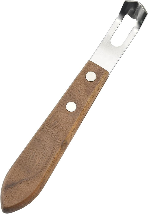 Cuchillo de canal, herramienta peladora de limón, pelador de madera y acero...