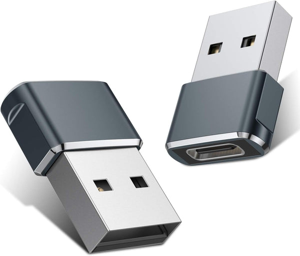 Basesailor - Adaptador USB C hembra a USB macho (2 paquetes), de tipo C a USB...