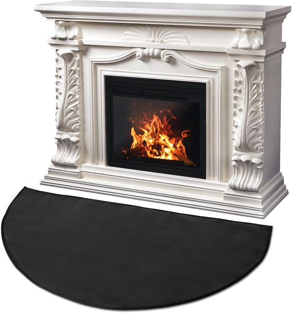 Alfombrilla ignífuga para chimenea, 42 x 24 x 325 pulgadas, mejorada de 4...