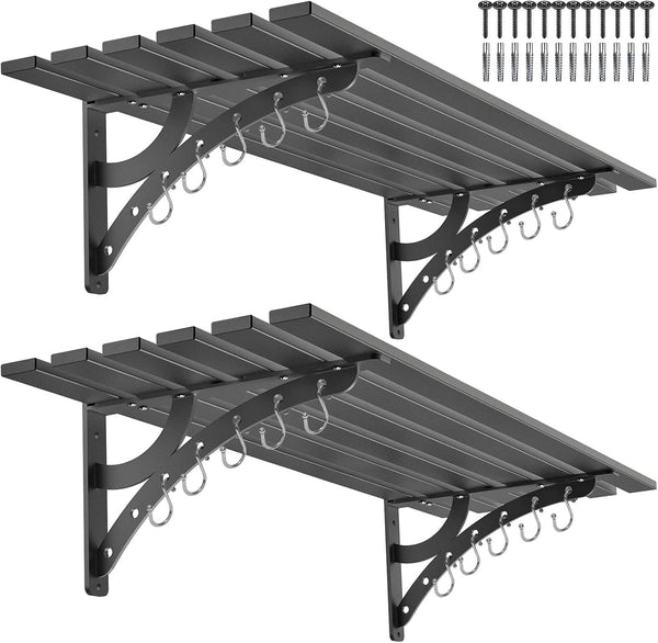 Dolibest Estantes de garaje de montaje en pared resistentes (1.3 x 3.2 pies),...