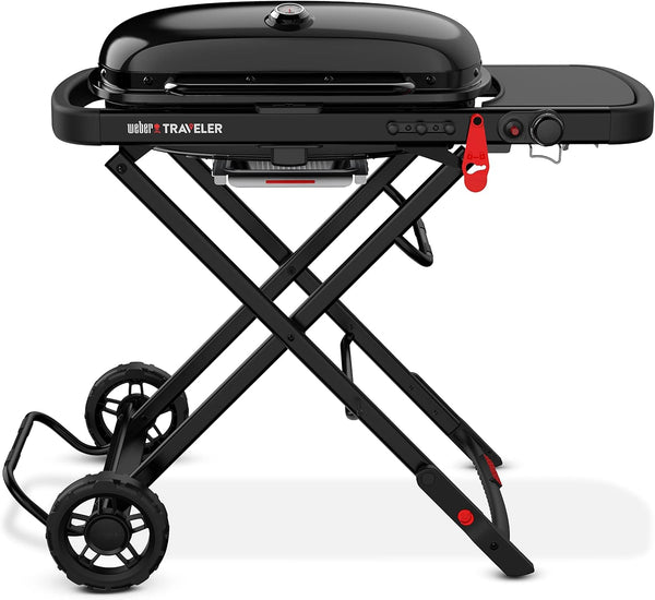 Weber Parrilla de gas portátil Traveler, edición Stealth