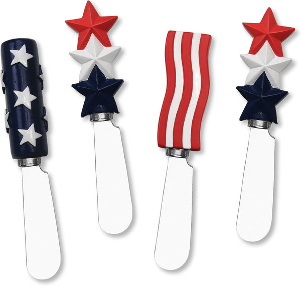 Supreme Housewares Esparcidor de resina con bandera americana S4, 5 pulgadas,...