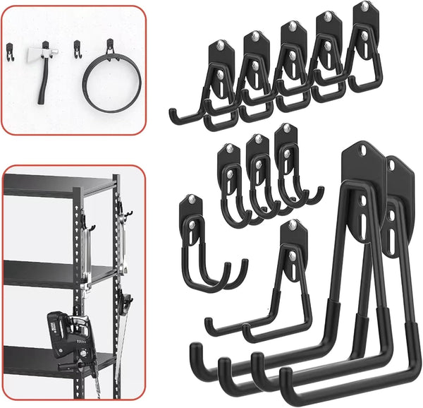 Ganchos de almacenamiento de garaje, ganchos de montaje en pared para...
