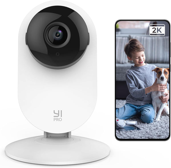 YI Cámara de seguridad para el hogar 2K 3MP, cámara interior con persona,...