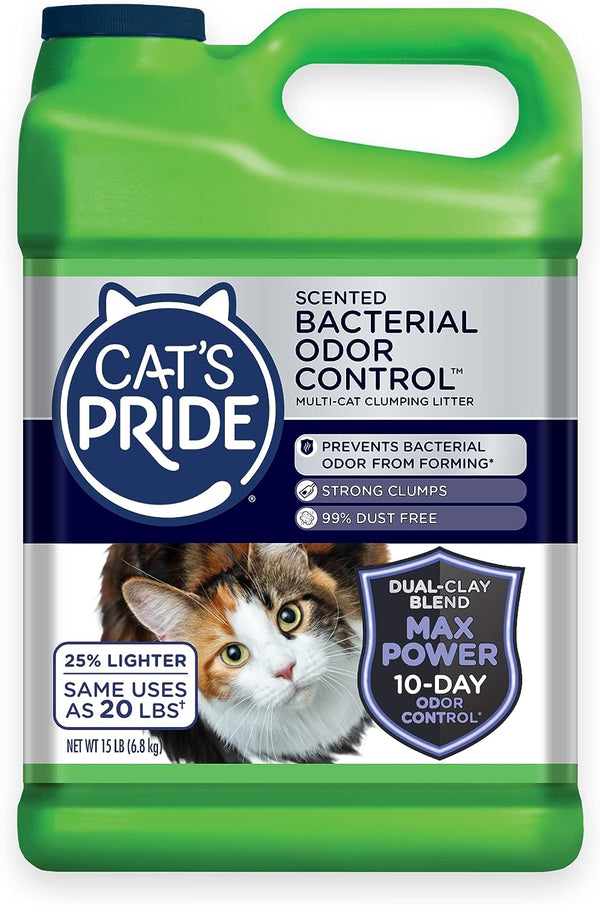 Cat's Pride Max Power Control de olores bacterianos Hasta 10 días de potente