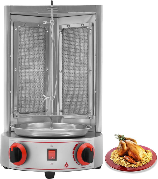 Máquina eléctrica Shawarma, 110V 3000W Vertical Gas Asador Comercial Shawarma...