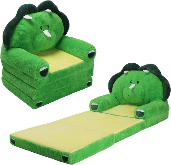 Sillón plegable para niños con respaldo 2 en 1, sofá cama abierto para niños,...