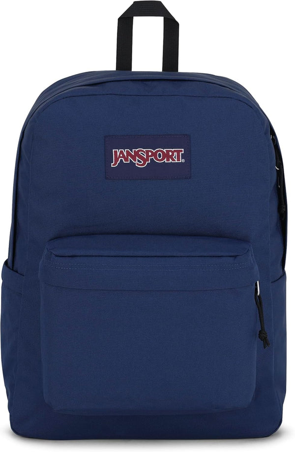 JanSport SuperBreak - Mochila ligera para la escuela, Marino), JS0A4QUT