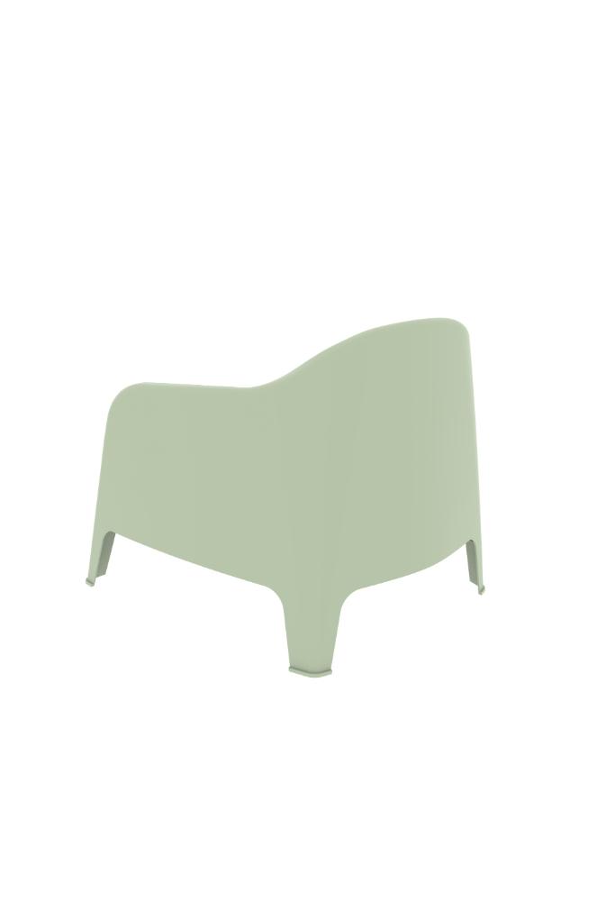 Silla Launge Sun, Verdematcha, cómoda para terraza o jardín – EBANI