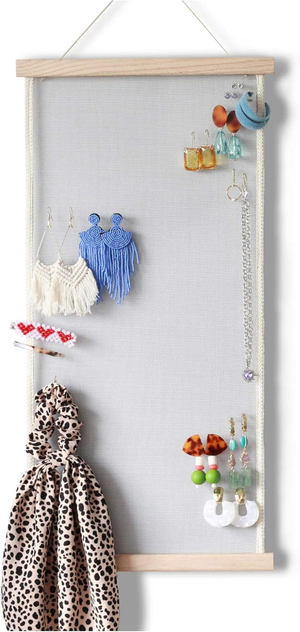 Organizador de aretes para pared para exhibir joyería organizador para mujer.