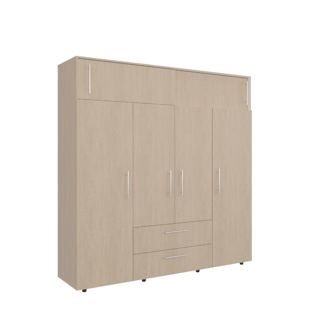 Closet Babel, Cartagena y Blanco, con Cuatro Puertas Abatibles y Cuatr ...