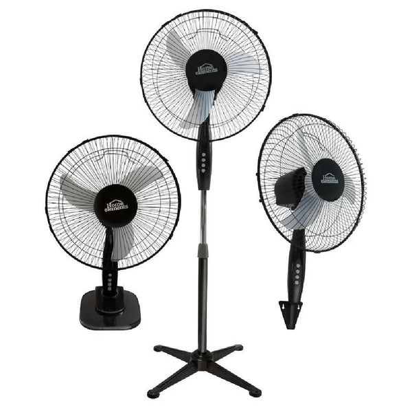 Ventilador De 16 Pulgadas 3 en 1 Negro Home Elements - 299893560