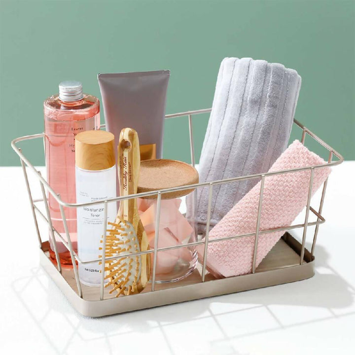 Canasta base de madera Champaña - VIRTUAL MUEBLES