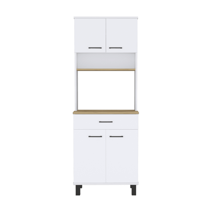 Alacena Faddei Color Chocolate y Blanco Para Cocina.