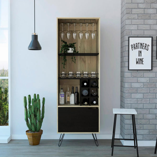 Mueble Bar Alto Audra Wengue