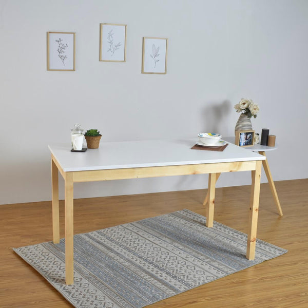 Mesa de comedor Teba 6P Natural 138 x 76 x 76 cm