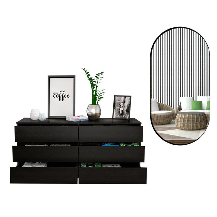 Combo para Habitación, Dila, incluye Organizador y Espejo - VIRTUAL MUEBLES