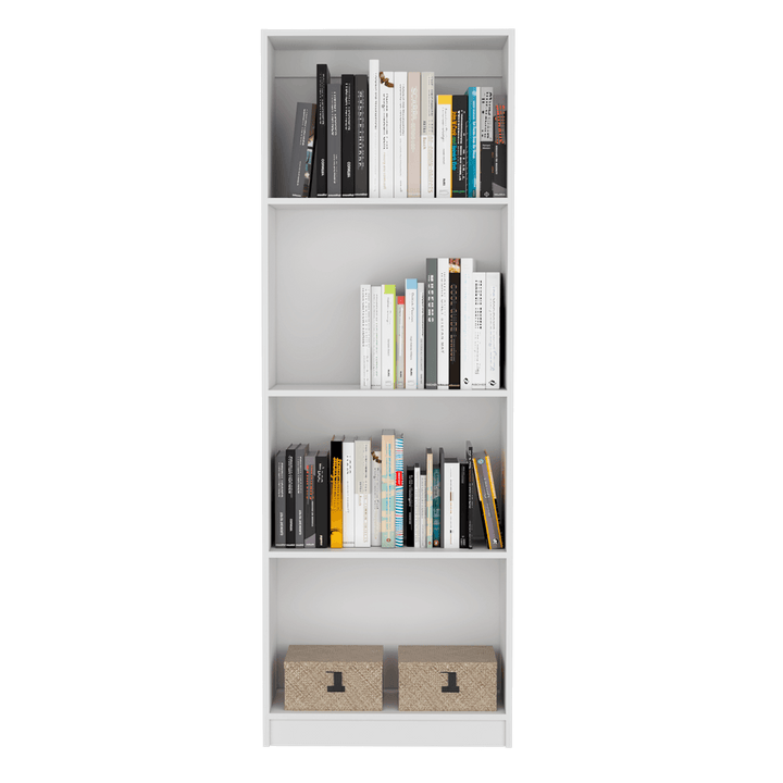 Combo de Bibliotecas Home, Blanco Incluye Tres Bibliotecas sin puertas y Tres Complementos - VIRTUAL MUEBLES