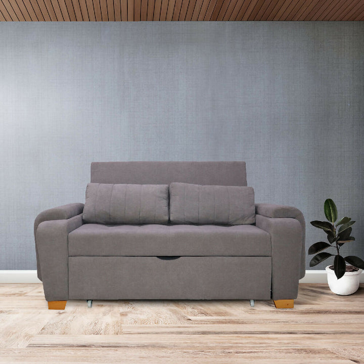 Sofa Cama Multifuncional Stauffer Gris Mas Cojines – EBANI