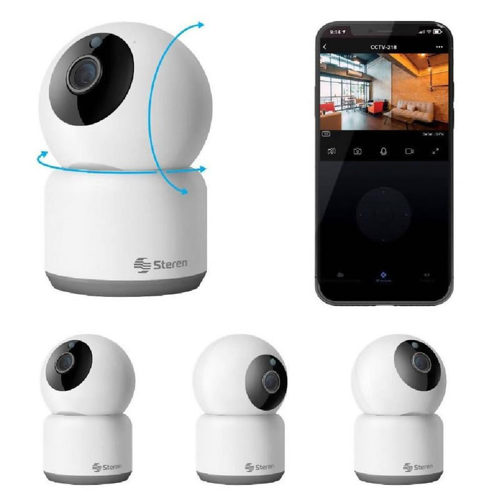 Cámara De Seguridad Wifi Hd Robotizada - Steren Cctv-218 - VIRTUAL MUEBLES