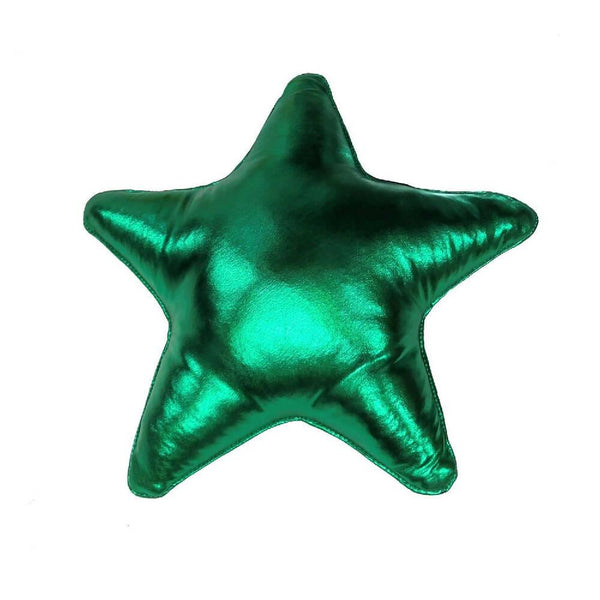 Cojin Decorativo Navideño Estrella Verde - VIRTUAL MUEBLES