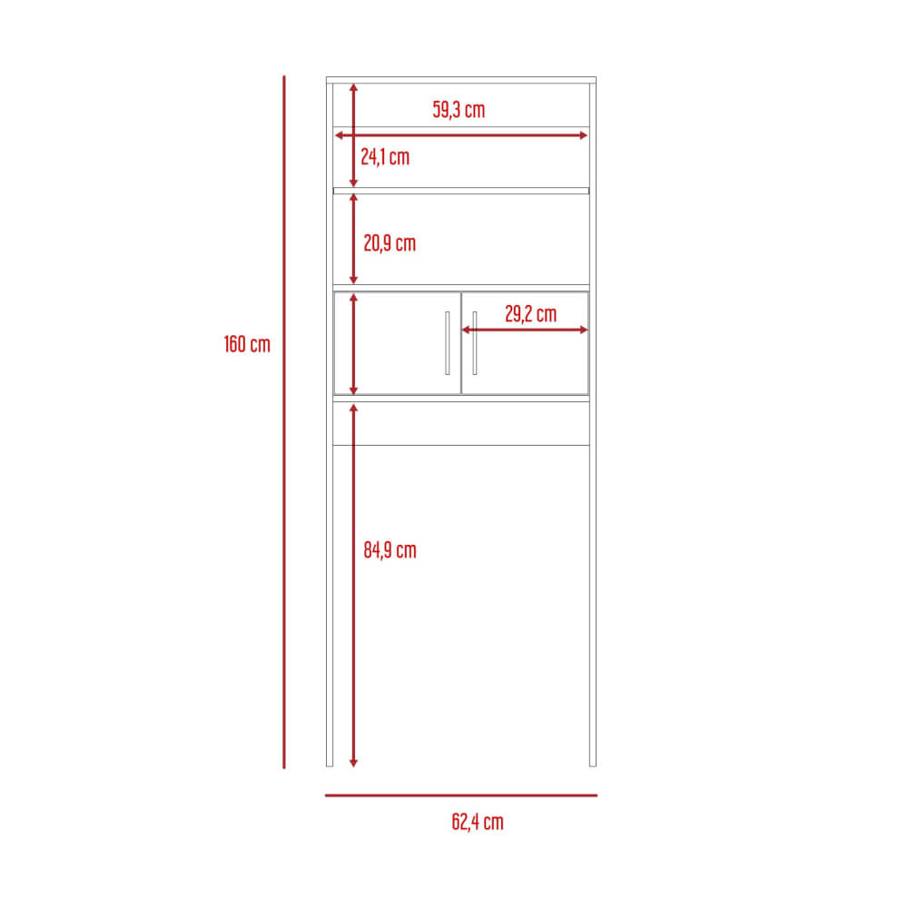 Mueble Optimizador WC Bath Blanco Duna – EBANI