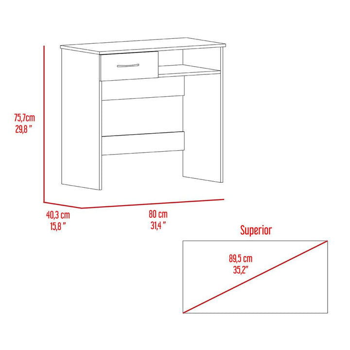 Combo Para Oficina, Buey, Incluye Escritorio y Biblioteca ZF - VIRTUAL MUEBLES