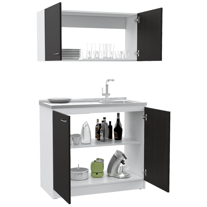 Kit lavaplatos Nápoles blanco-roble ahumado Ebani Colombia tienda online de decoración y mobiliario RTA