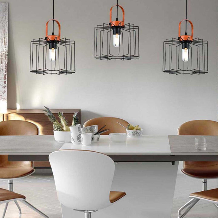 Lámpara Colgante Aymar Medium, Negro - VIRTUAL MUEBLES