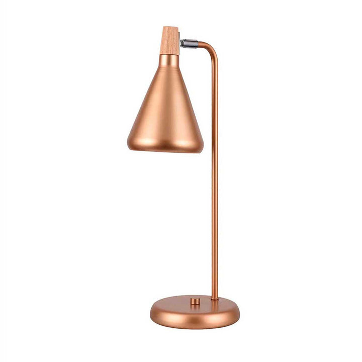 Lámpara de Mesa Clementina Oro Rosado, Cobre - VIRTUAL MUEBLES
