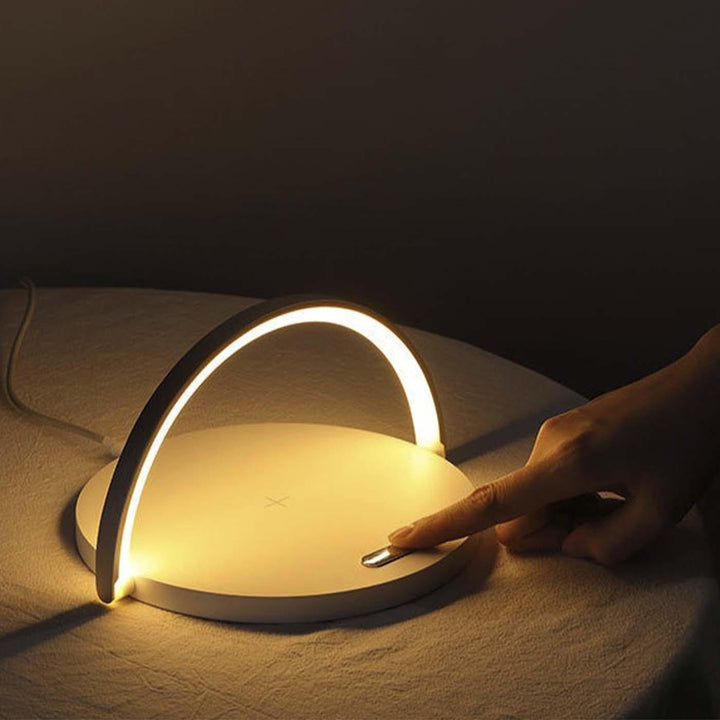 Lámpara de Mesa Led Moon, Blanco - VIRTUAL MUEBLES