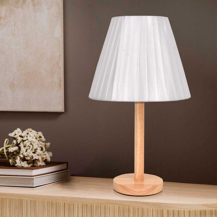 Lámpara de Mesa Tian, Blanco - VIRTUAL MUEBLES