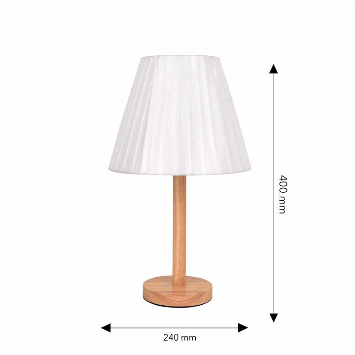 Lámpara de Mesa Tian, Blanco - VIRTUAL MUEBLES