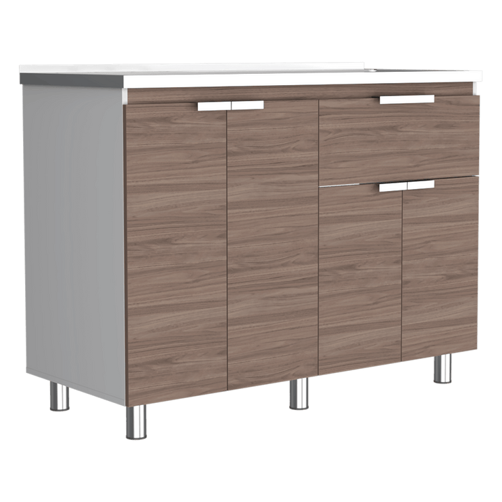 Mueble Microondas Fendi Blanco + Castaño – EBANI