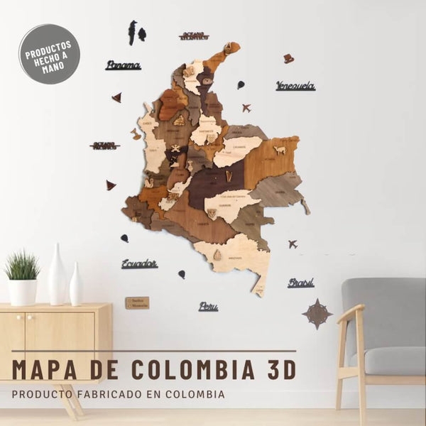Mapa de Colombia 3D