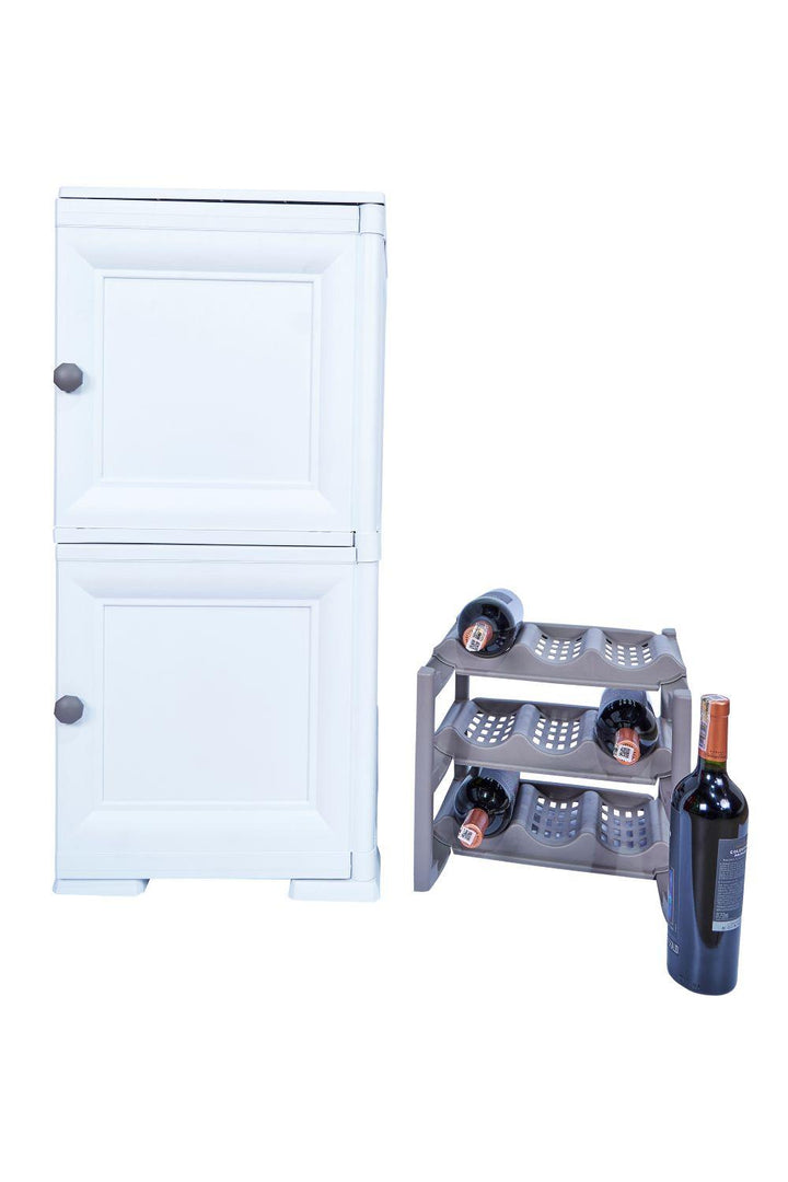 Mueble Organizador Elegance Boticelli color Blanco Marqueza para Habitación.